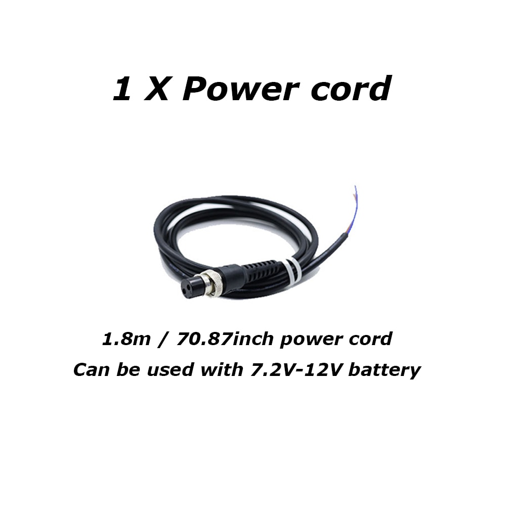 Un câble de 1.8m / 70.87 pouces peut être utilisé avec une batterie de 7.2V-12V, adapté aux nouveaux ciseaux électriques
