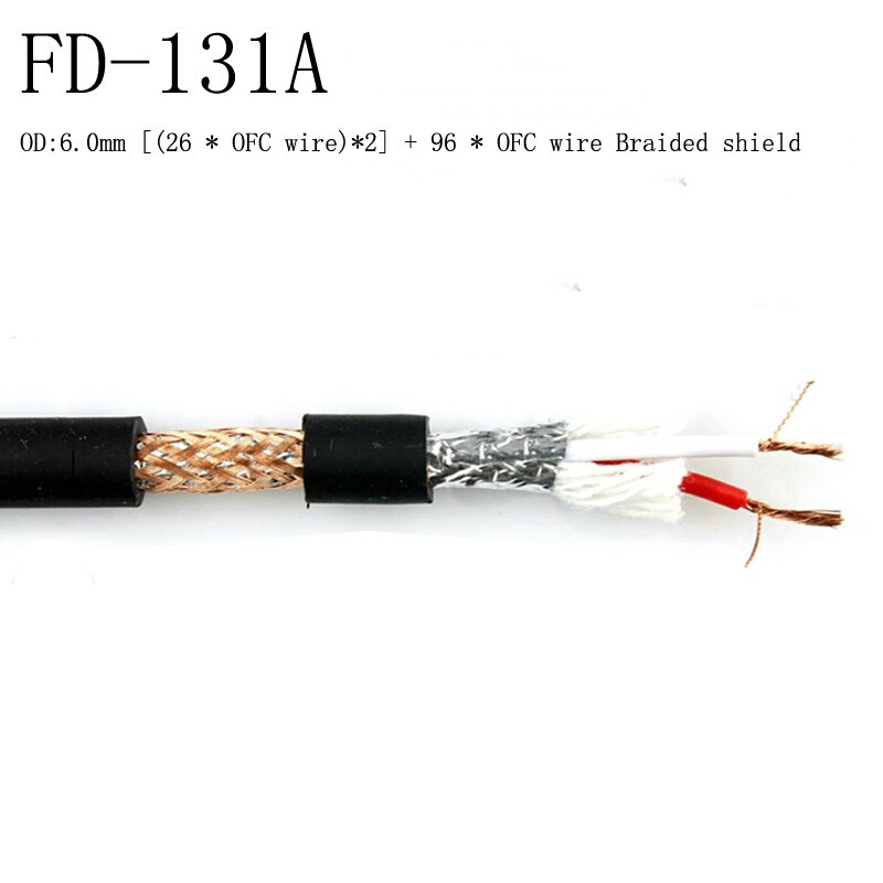 GuSuo 2 Meter Copper Wire OFC Line For DIY Mic XLR Interconnect Audio Cable Microphone line 2M: FD 131A