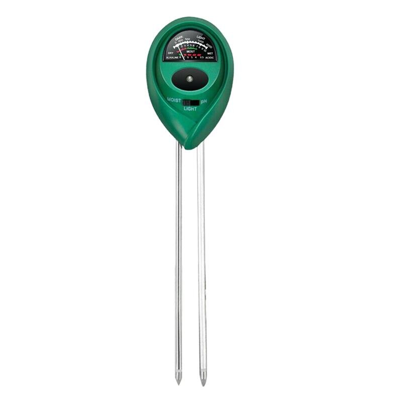 3-in-1 Digital PH Soil PH Level Meter Tester PH Measurement Garden Tool Measuring Instrument for Plant (Green)