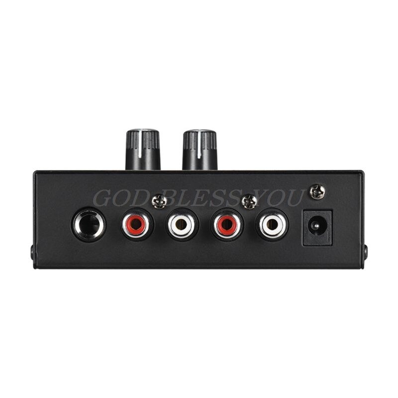 PP500 Phono Preamp Preamplifier with Level Volume Controls RCA Input Output 1/4&quot; TRS Output Interfaces for LP Vinyl Turntable