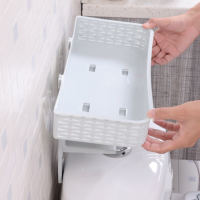 Badkamer Plank Rekken Gratis Punch Muur Wc Muur Hanger Badkamer Wc Plastic Wc Magazijnstelling