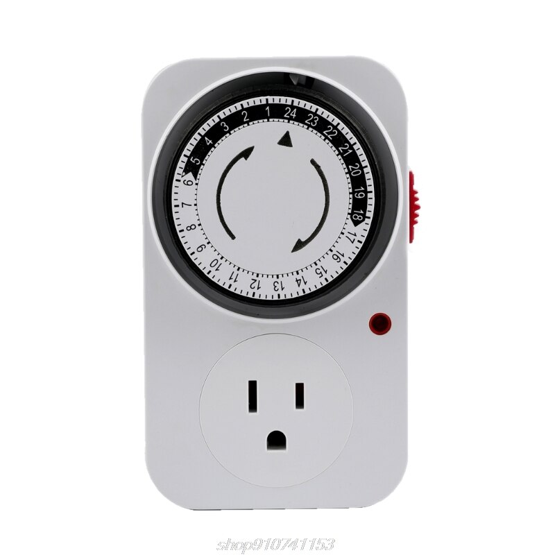 24 Hour Cyclic Timer Switch Kitchen Timer Outlet Loop Universal Timing Socket Mechanical Timer UK EU US Plug N20 20