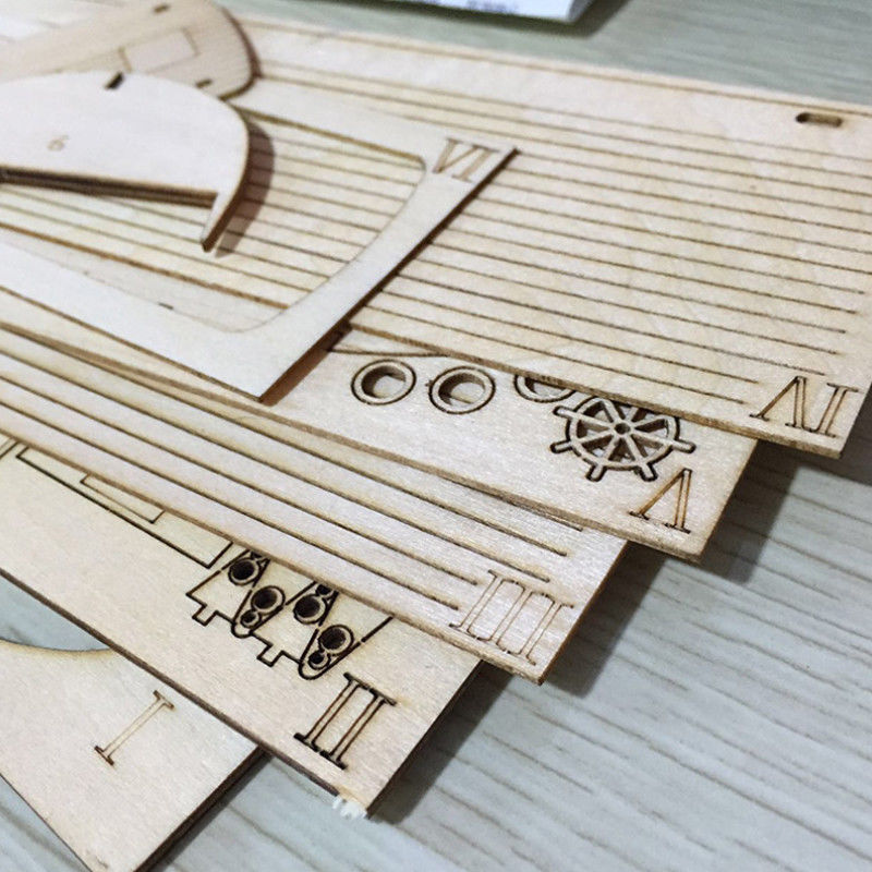 Ship Assembly Model Diy Kits Wooden Sailing Boat 1:50 Scale Decoration Toy