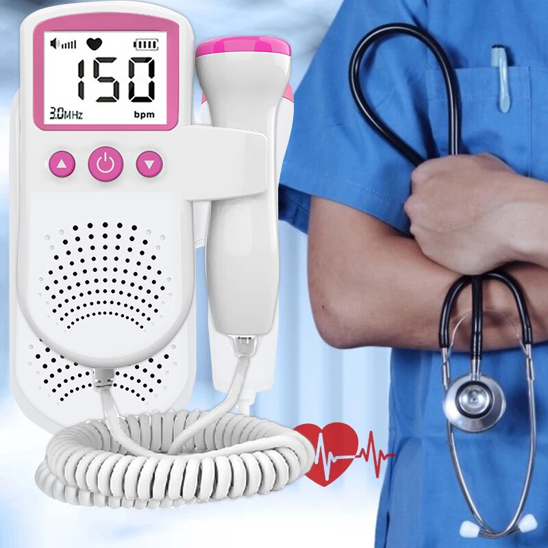 Ultrasound Doppler Fetal Heart Rate Monitor Home Fetal Heart Rate Monitor Stethoscope Fetal Heart Rate Monitor 3.0hz