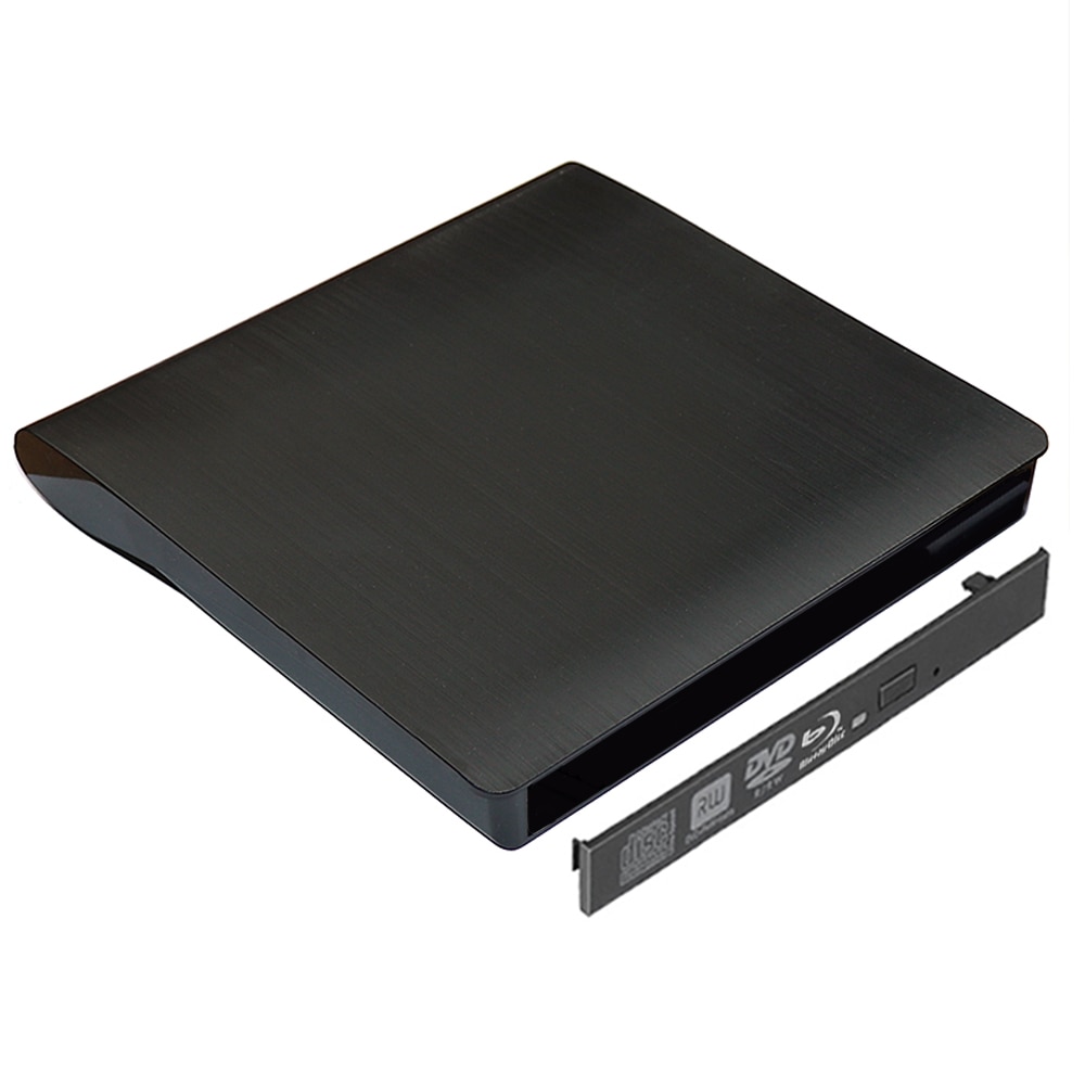 Caja externa Blu-Ray para DVD/CD-ROM, caja externa para ordenador portátil, PC de escritorio, unidad de disco óptico, SATA, color negro, 9,0/9,5mm, USB 3,0
