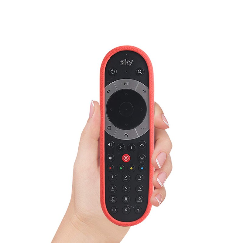 Remote Control Covers For SKY Q SIKAI Shockproof Protective Case Compatible Touch and Non-Touch Skin-FriendlyWith Hand Loop: red only case
