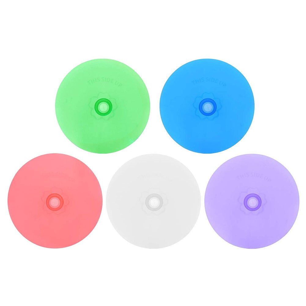 5Pcs Silicone Waterless Fermenting Airlock Lids Covers for Wide Mouth Mason Jar Food Grade Silicon Fermenting Lid home use: 5Pcs Lids