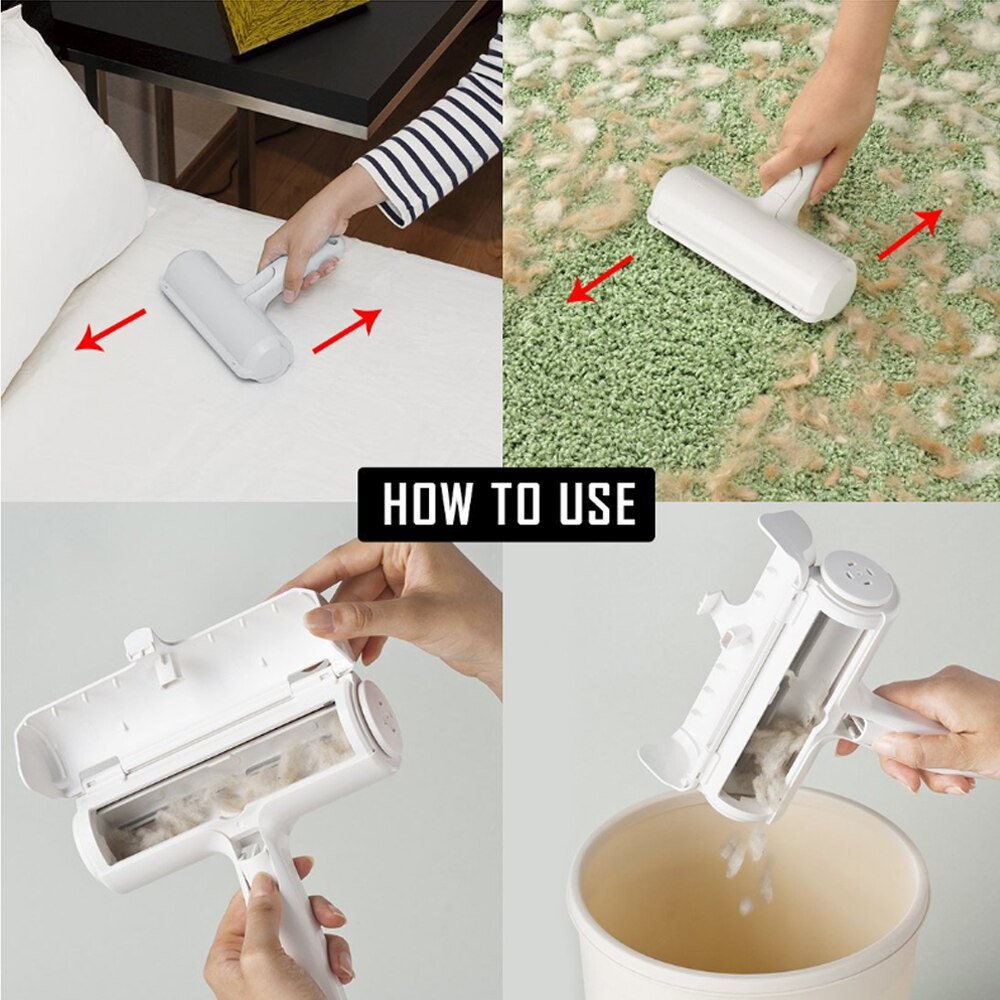 2-Way Verwijderen Huisdier Haar Roller Hond Haar Remover Borstel Steken Roller Kat Lint Borstel Tapijt Kleding Cleaner borstels