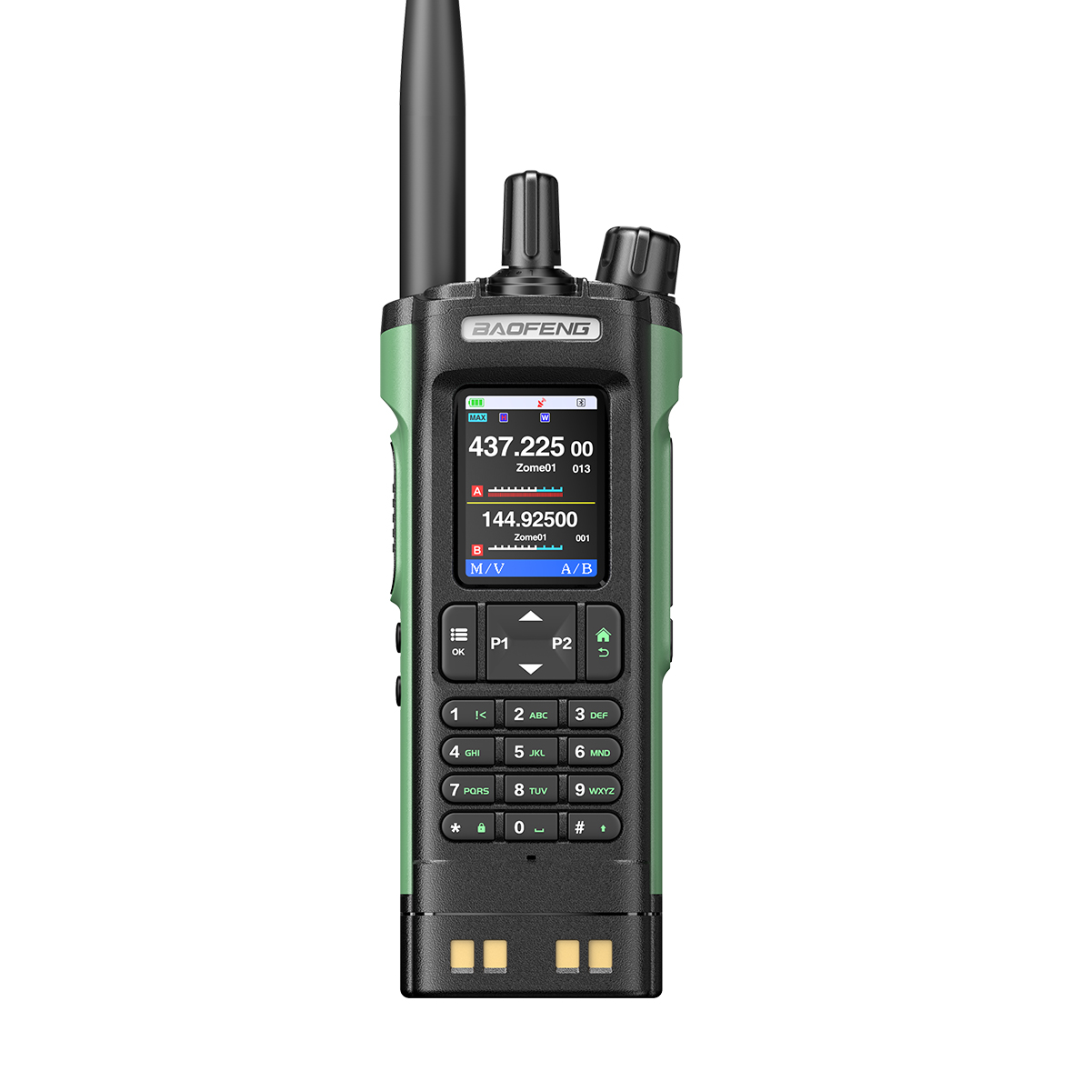 Baofeng UV-32 Walkie Talkie UV32 Multi Band 10W GPS Two Way Radio Type-C Charging Bluetooth Copy Frequency