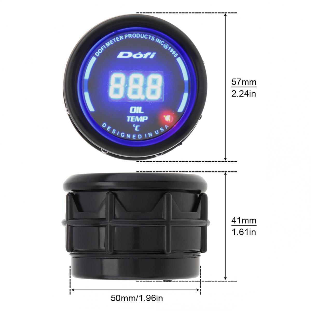 Manomètre Vega Température D'Huile 20-150°C Affichage Numérique Et LEDs 52 Mm - Marque Française