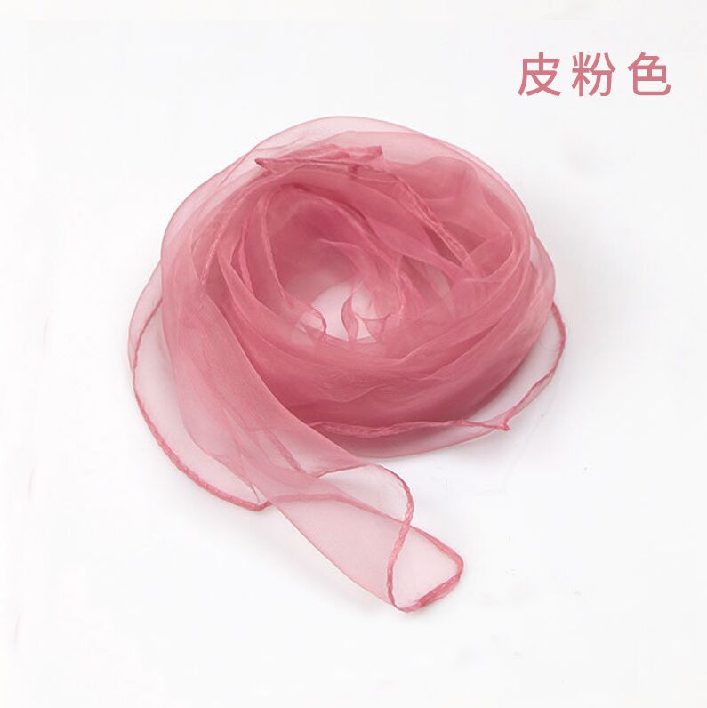 60* 60CM Ladies Scarves Four Seasons Available Woman's Small Squares Silk Solid Scarf: S-10