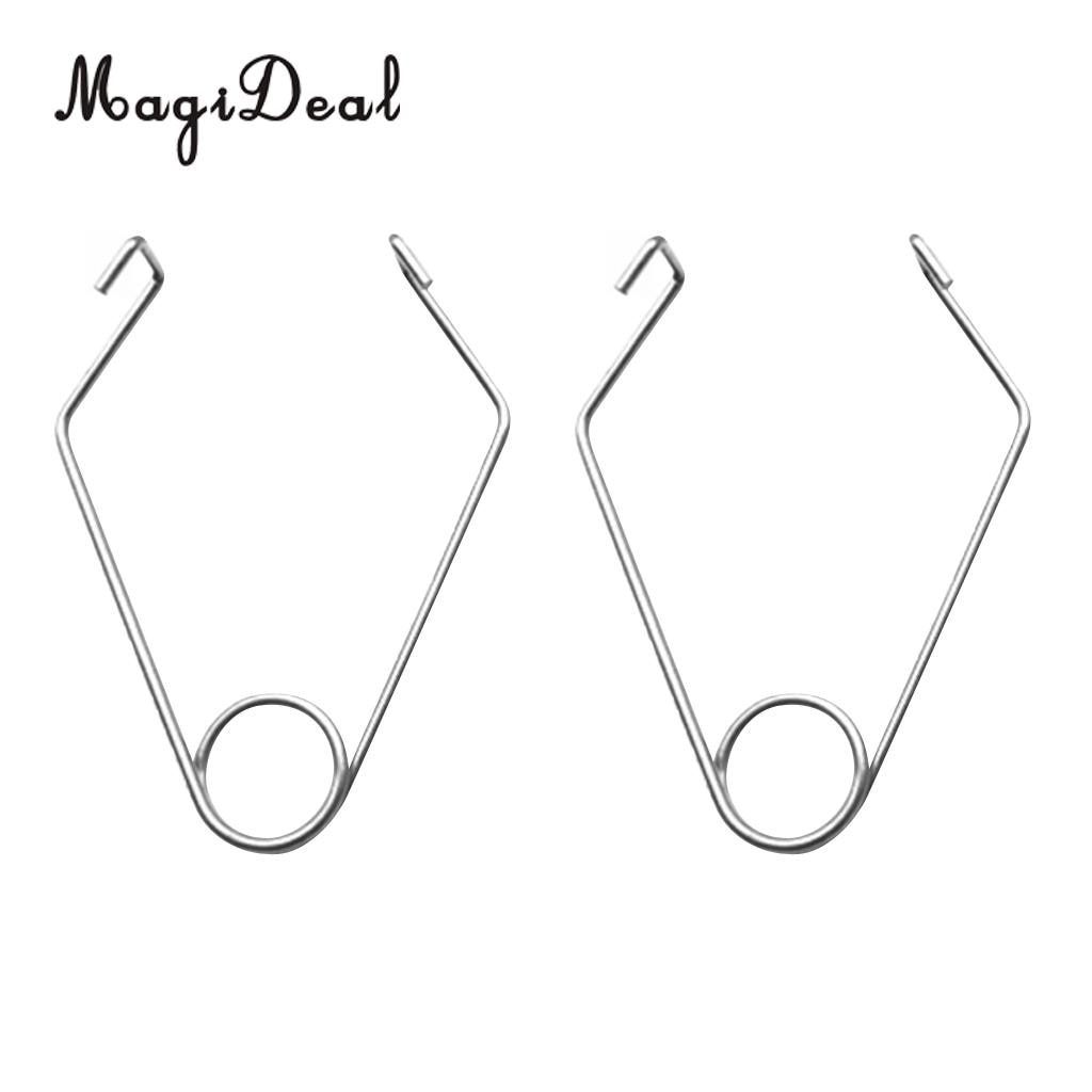 MagiDeal Lot 2 Supports Silencieux Échappement Moto 12 – Fixation Universelle Noir Robuste
