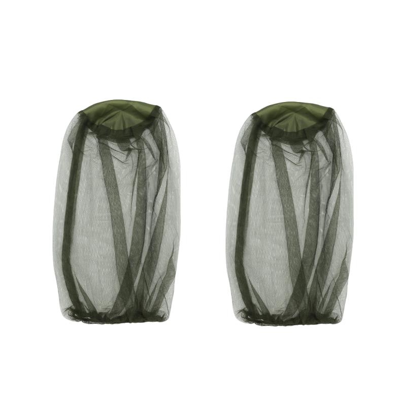 Red de malla con cabeza de mosquitos para exteriores, sombrero de jardinería a prueba de insectos para senderismo, Camping, pesca, apicultura, malla a prueba de viento, antimosquitos: Gris oscuro