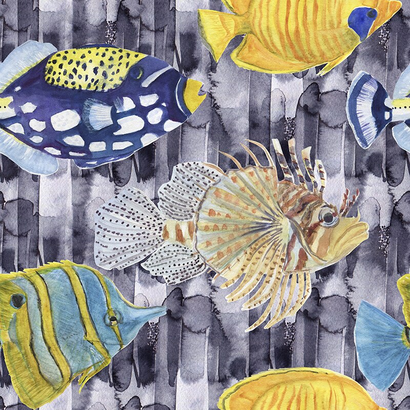 Spandex Fabric for dress Digital Printing Customization Jellyfish Pattern Stretch Thin Cloth DIY Clothes Shirt Sewing Materials: S0046 / 100cmX145cm