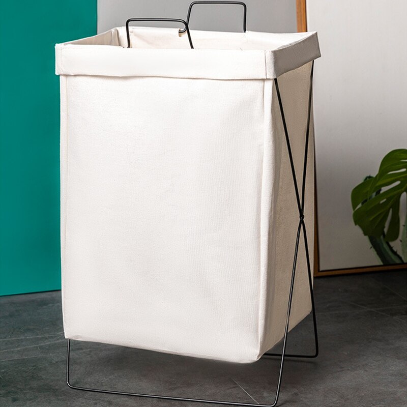 Foldable Fabric Hamper Household Laundry Baskets Removable And Washable Large Storage Bathroom Clothes Simple Storage Baskets