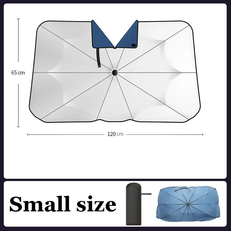 Parasol para coche, parabrisas, sombrilla frontal plegable, tipo paraguas, parasol para ventana de coche, accesorios de protección solar de verano: Verde militar