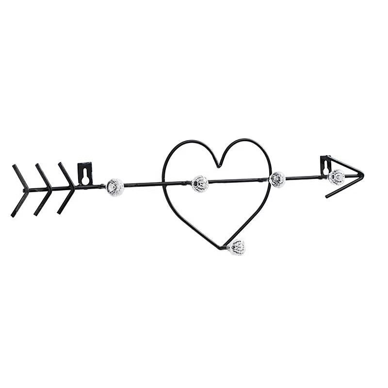 Draad Letters Home Decor Interieur Muur Teken Liefde Keuken Woonkamer Muur Decoratieve Letters Cijfers GPD9002: Black Single heart