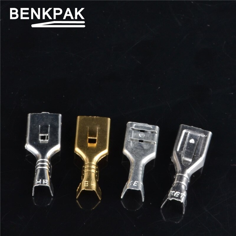 50pcs 6.3mm Crimp Terminal Female Spade Connector