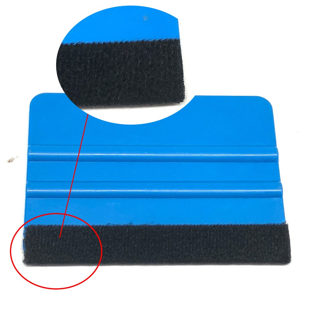 10x7cm Vinyl Carbon Fiber Window Ice Remover Cleaning Wash Car Scraper