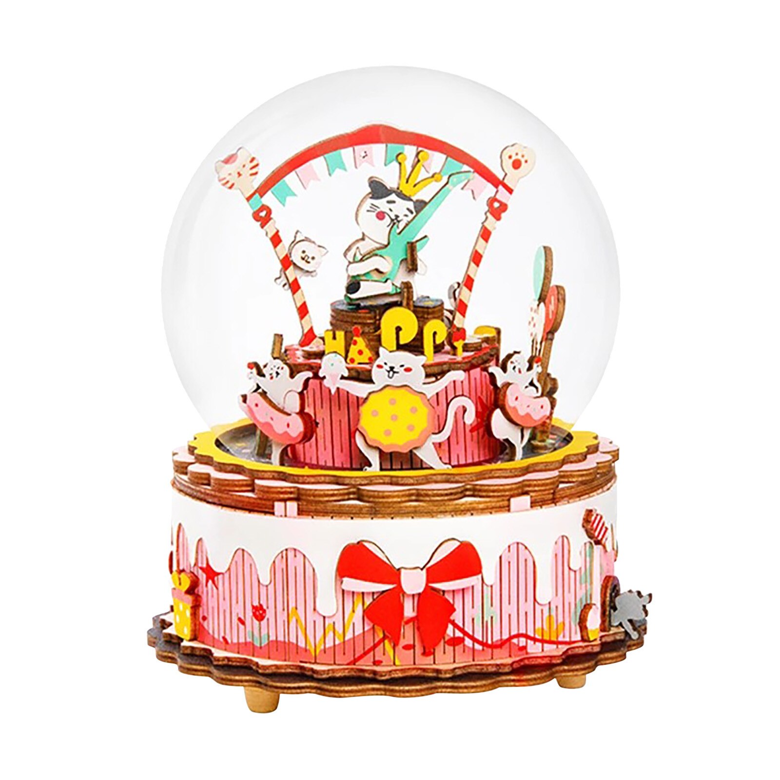 Wood Diy Assembled Music Box Handmade Stereo Combination Retro Music Box Kit Toy Birthdaty For Girl Carousel Box Home Decor