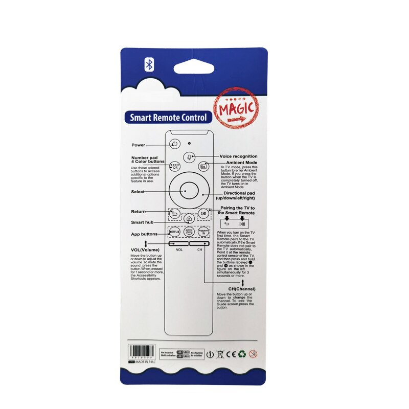 Bluetooth voice magic function smart remote control Replace for Samsung TV BN59-01310A UN55RU7100 UN58RU7100 UN65RU7100