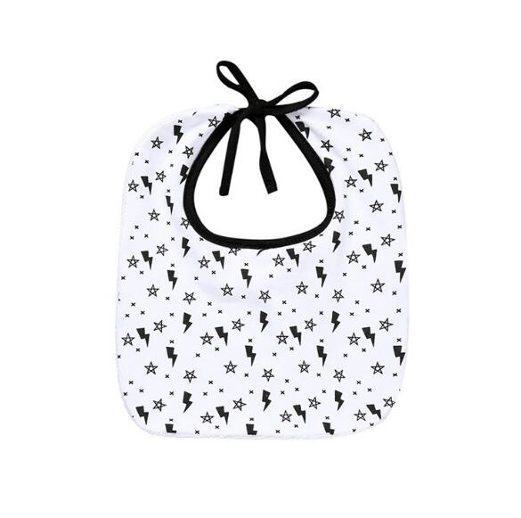 Baby hagesmæk sort og hvid lille barn babysaliva h... – Grandado