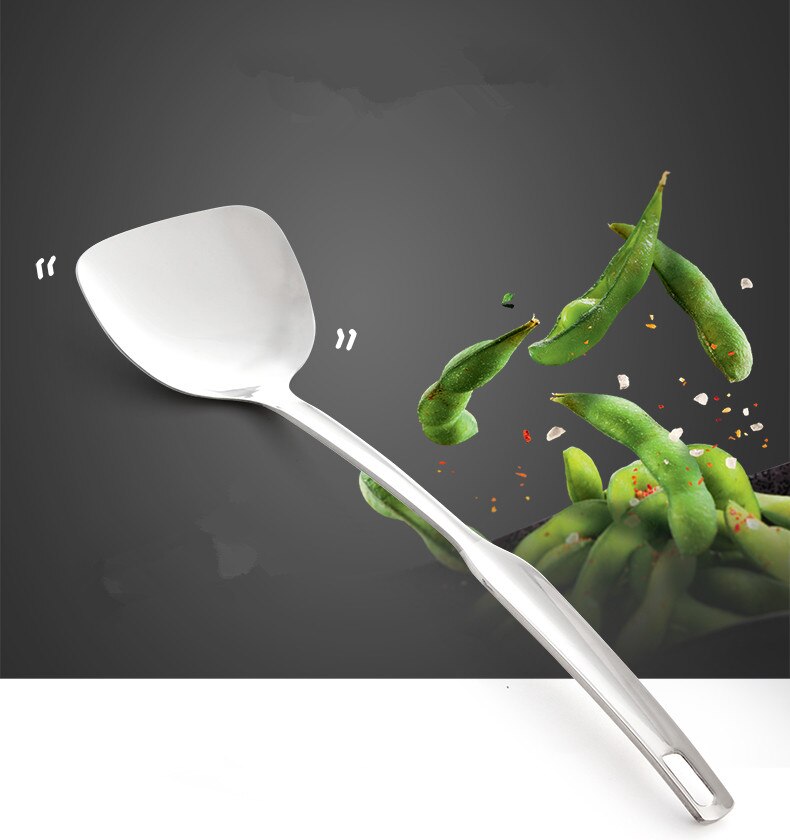 1PC Stainless steel Kitchenware Cooking Tools set Kitchen Gadgets Utensils Restaurant Cookware Ladle Soup Spoon Turner PK 009