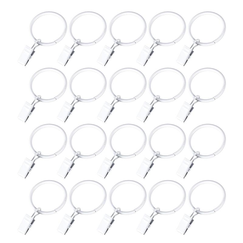 DIY Gordijn Haken Grote Bad Drape Loop Roestvrij Ijzeren Ringen Glide Ringen Hangers Voor Home Office 3x32mm (20/30/40/50 stuks)