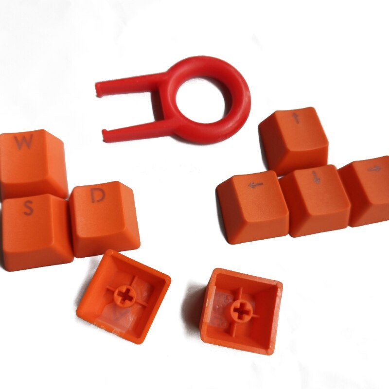 Teclas retroiluminadas PBT, 9 teclas, WASD/ESC/Direction con tirador de tapa de llave para interruptor MX R91A