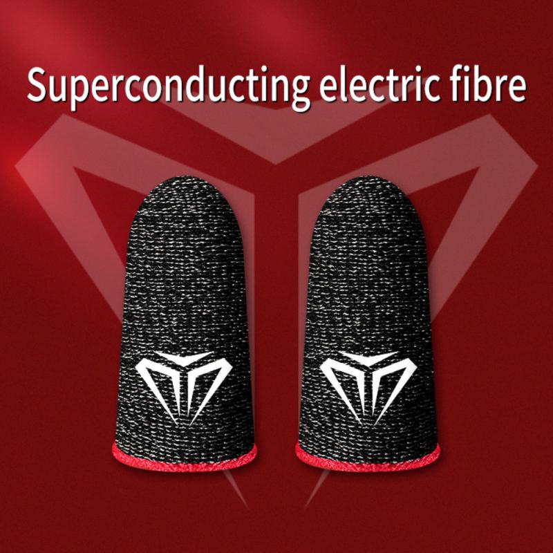 Guantes antideslizantes para Gaming, protectores de dedos transpirables para pantalla táctil, a prueba de sudor, 19 estilos: Marrón