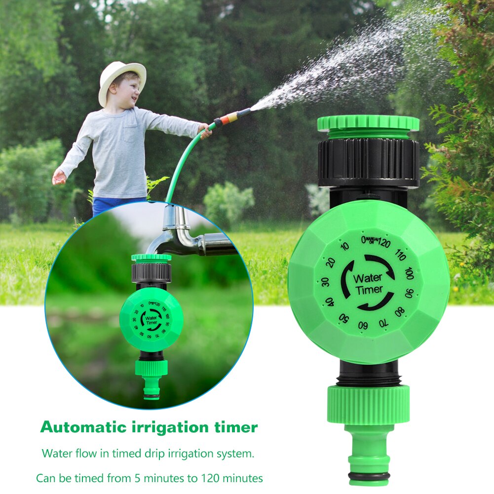 Automatisk dryp havevanding automatisk vandtimersknap vandingskontrolsystem til planter blomst hjemmehavevandingstimer