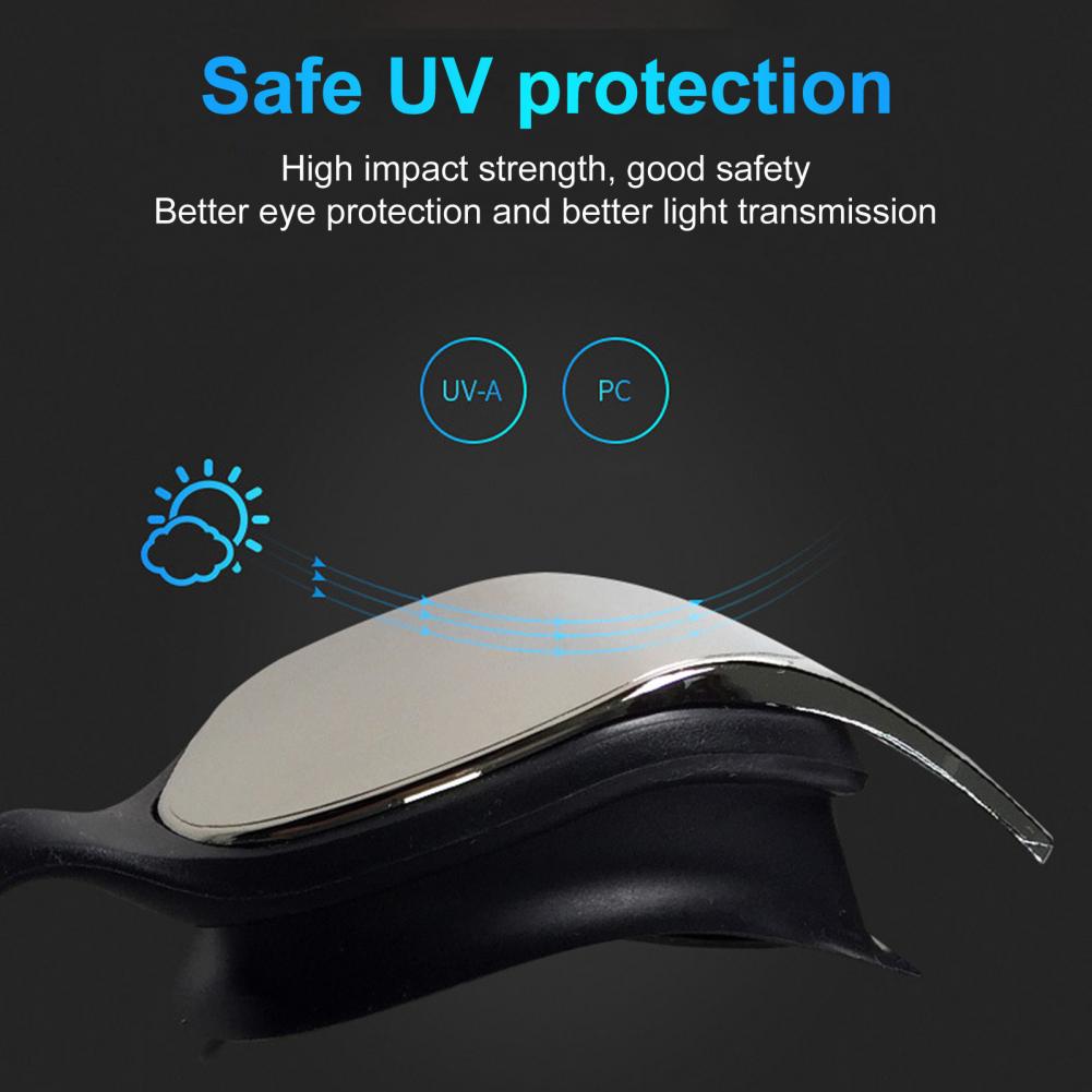 Beginners Swimming Glasses Adjustable Waterproof PC Leak-Proof Swimming Goggles Unisex Swimming Polarized Anti-UV Goggles