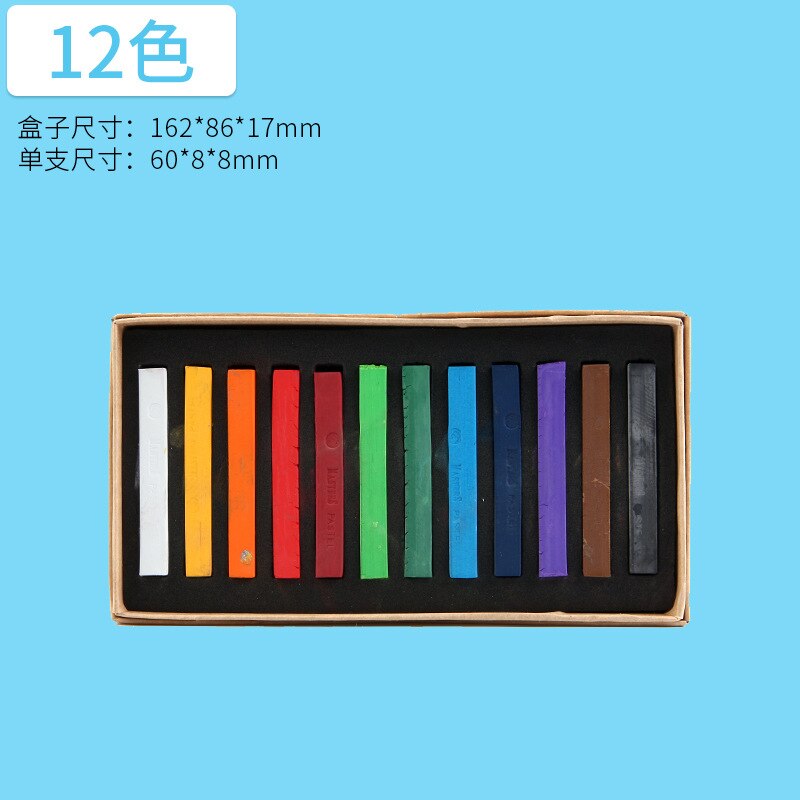 Color Crayon Set Art Drawing 12 24 36 48 Colors Painting Crayons Soft Dry Pastel Artist Student Graffiti Painting Drawing Pen: 12color