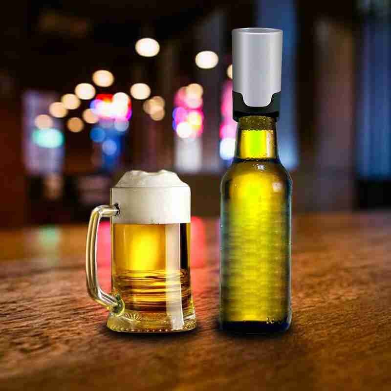 Bottle beer foamer portable electric foam machine beer foaming agent makes beer taste like draft beer ultrasonic vibration