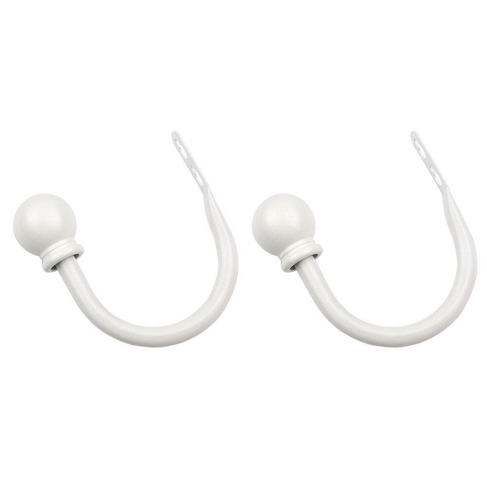 1 paar badkamerbeslag multifunctionele universele gordijnhaak u-vormig praktische jaloeziehouder eenvoudig te installeren thuis aan de muur gemonteerd: Wit