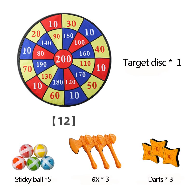 Cloth Dartboard Sets Kids Toys Safety Sticky Ball Target Darts Toy Children's Target Toy Safety Game Children Dart Toys: 18