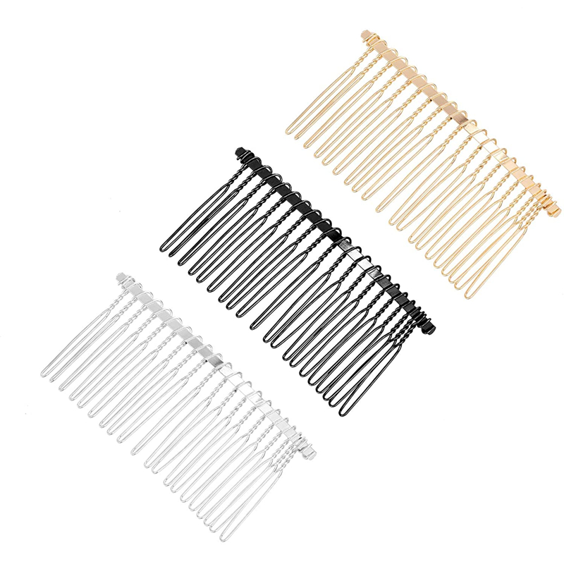 10 Stuks Metalen Haar Glijbaan Kam Basis Hoofdtooien Hoofdband Pony Haak Clip Vork Voor Mannen Chinese Ontwarrende Sieraden Maken Decoratieve