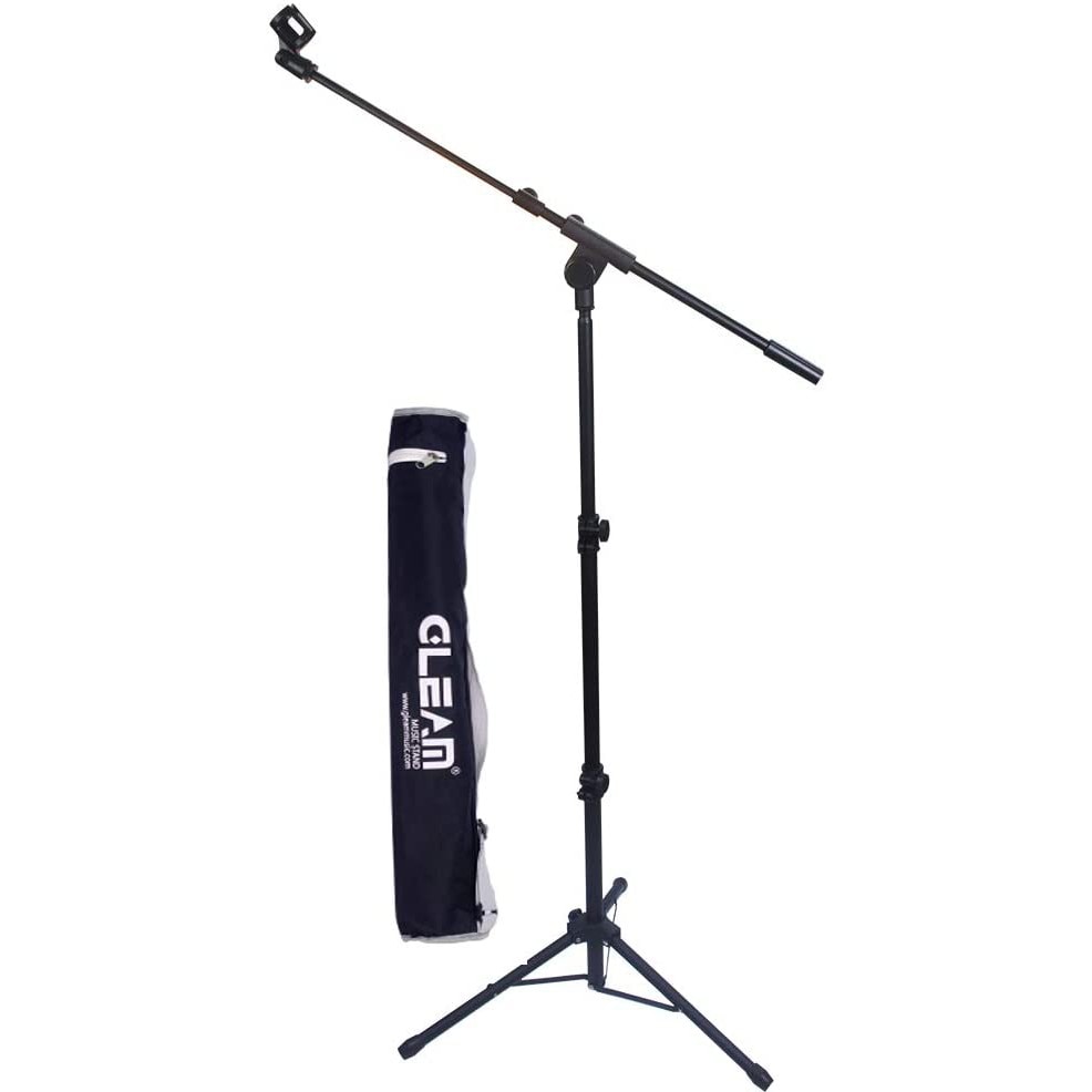 GLEAM Tripod Boom Microphone Stand - Mic Stand with Carrying Bag