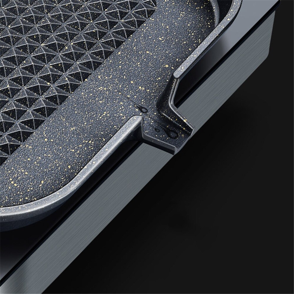 Barbecue Grill Lade Aluminiumlegering Barbecue Koekenpan Plaat Non-stick Vierkante Koreaanse Bbq Lade Keuken Koken Kookgerei Camping