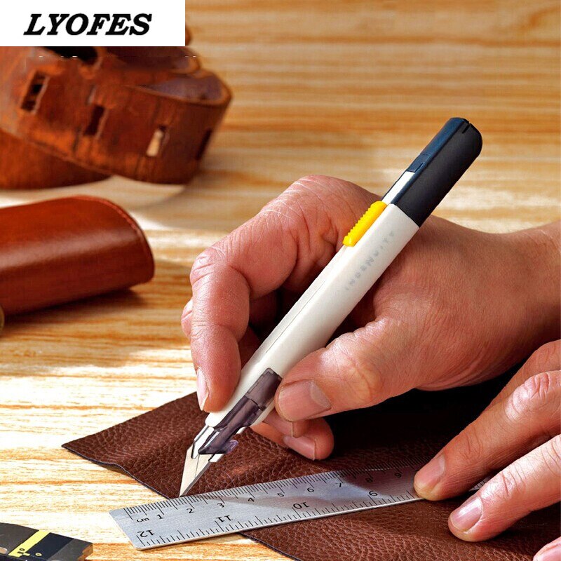Utility Knife Box Cutter Knives Japanese Stationery Knife Precision with Blades Paper Cutter Metal Work Art Knife