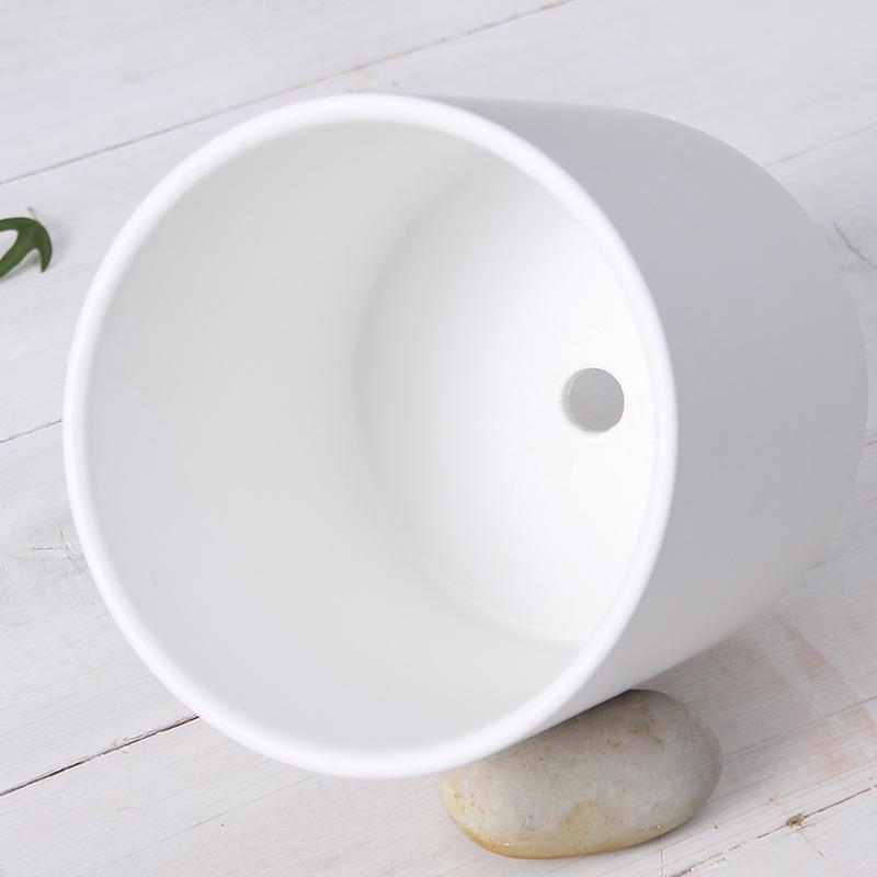 Pot de fleur en céramique conteneur avec plateau Pot de rangement maison vert nordique Pots de plantes pour fleurs Ins décoration de Pot de fleur moderne