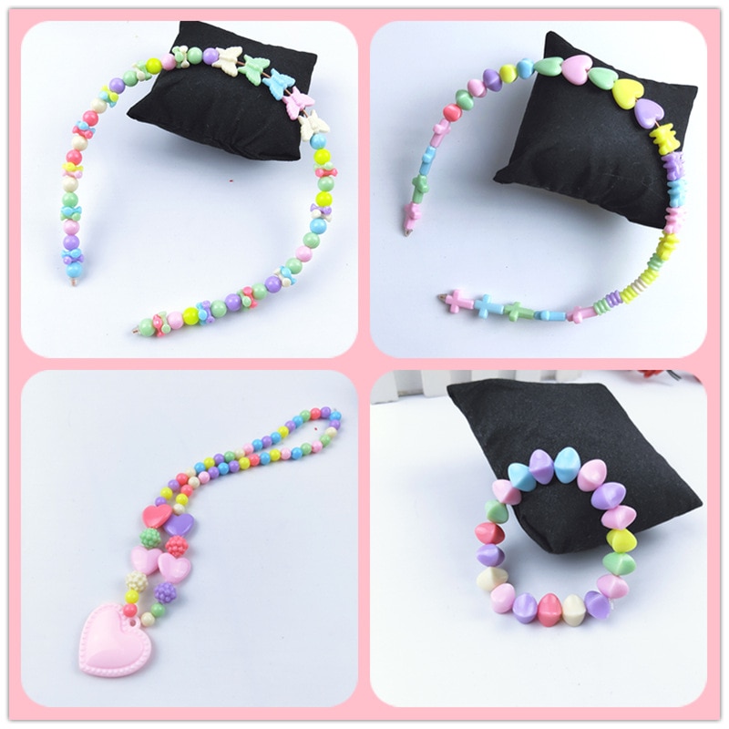 thumbnail image 2 of NERV Fashion Kids Romantic Pearl Jewelry Set For Children Simulated Bead Necklace Bracelet Little Girl's Birthday Party I.329892001 2 of 10