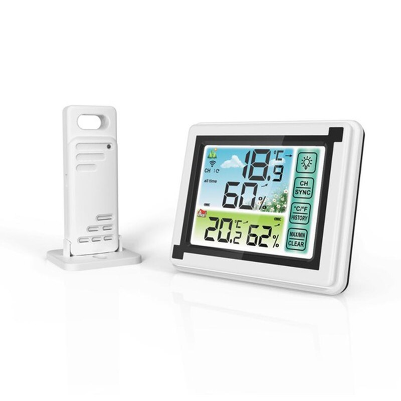 Weather Clock Color Touch Screen Weather Station F... – Grandado