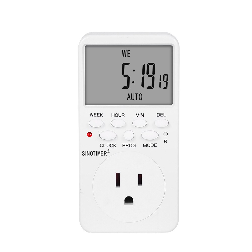 TM519 BR EU UK US IL IT 220V 110V Time plug Timer AC UK Plug Power Socket Timer Switch Outlet Time Clock Programmable Plug: US Plug