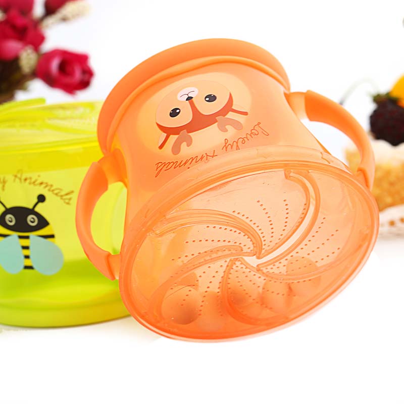 Baby snackvanger beker veilige snackbeker anti-mors snackbeker servies babyvoedingsbeker kom