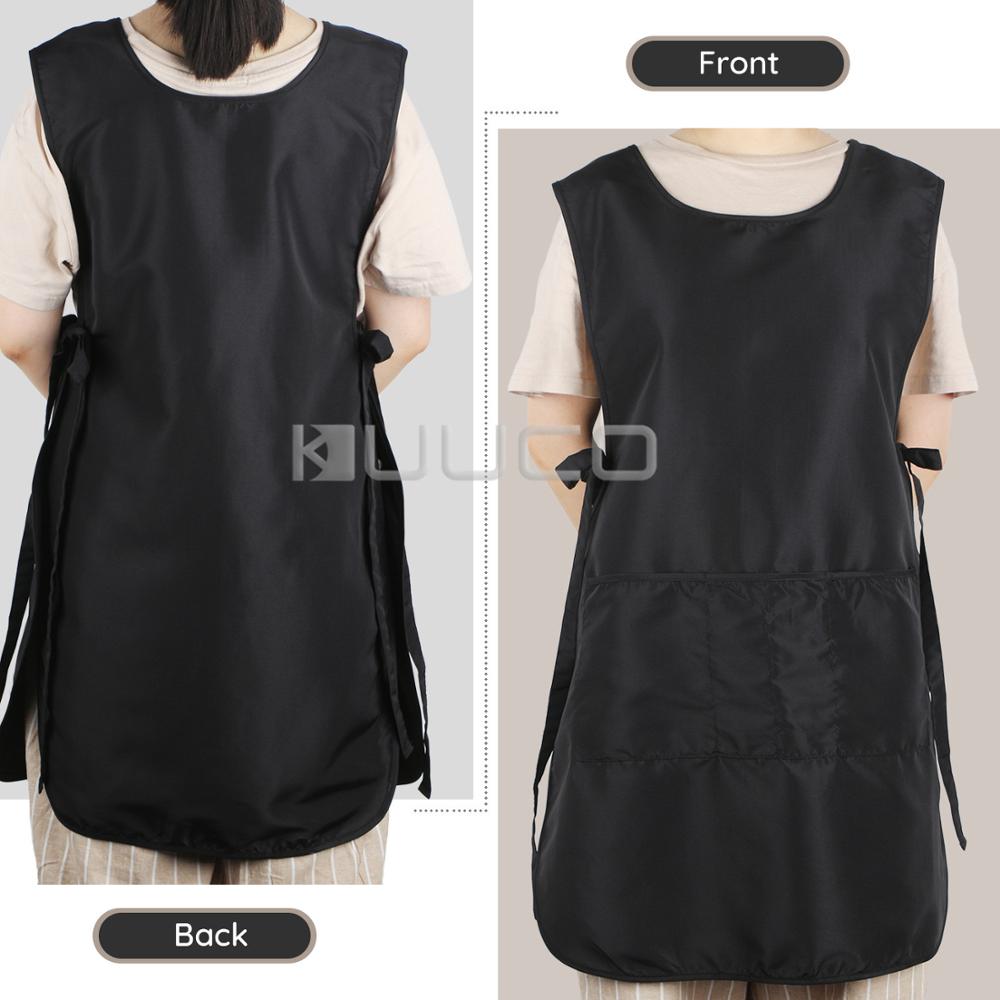 Hairdresser Apron Stylist Smock with 4 Pocket 6.5 inches Back-covered Adjustable Cosmetology SPA Salon Uniform
