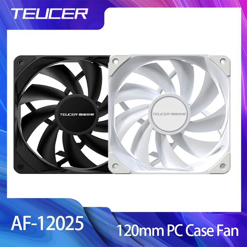 TEUCER B12025 120mm PC Case Fan 4PIN PWM 12CM Fan 1800RPM Computer Cooling Stille Fan