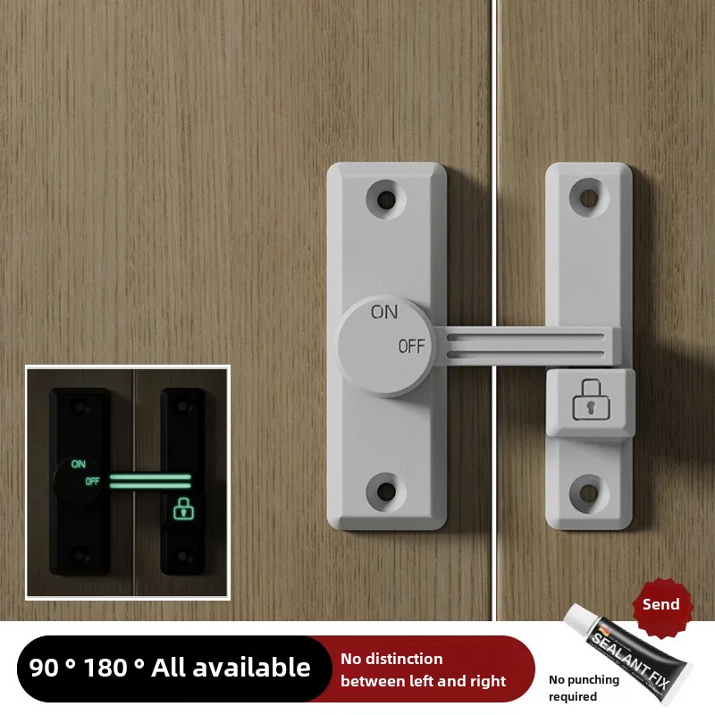 Perno de pestillo de doble uso, cerradura de puerta interior, hebilla de puerta corredera de baño, hebilla de cerradura interior de puerta de vidrio de estilo antiguo, accesorio de equipo de barco