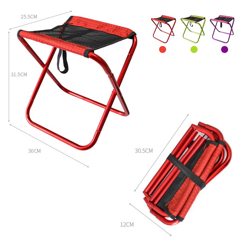 Camping Stoel Vissen Stoel Ultralight Computer Picknick Bbq Strand Stoelen Aluminiu Legering Outdoor Camping Accessoires