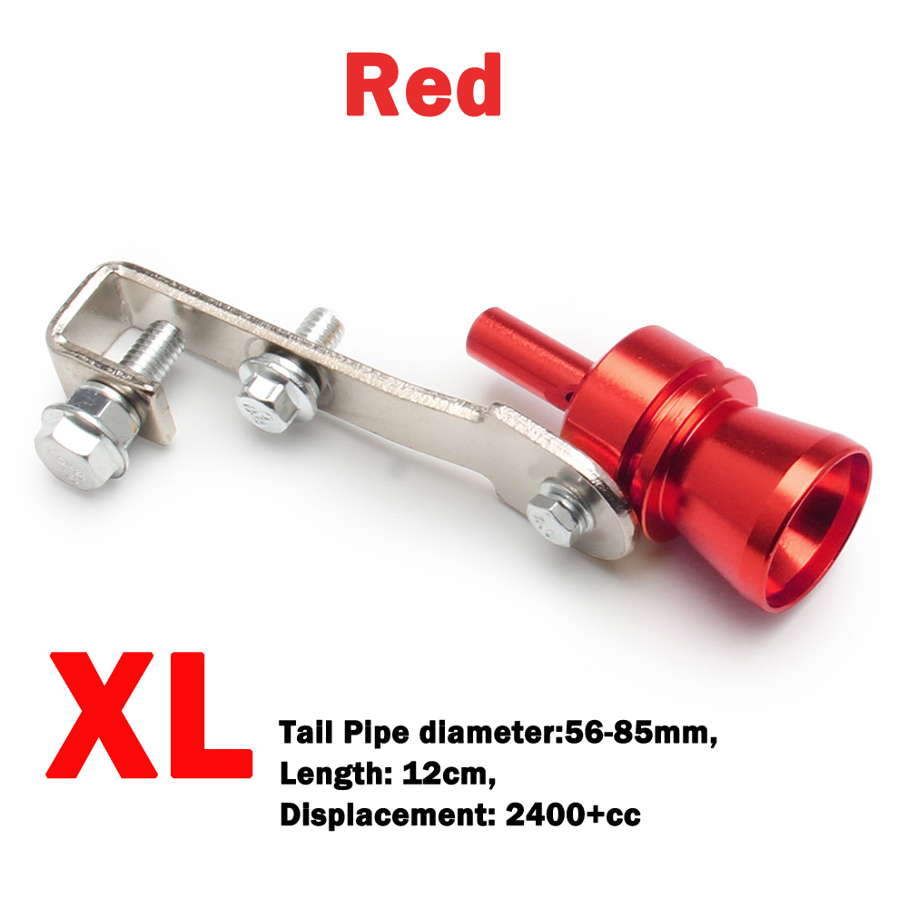 1 stk. turbofløjte universal turboudstødningsfløjte, lydforstærker passer til de fleste biler, sedaner og lastbiler: Himmelblå